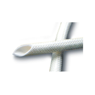 Bom preço Excellent Tear Strength Silicone Fiberglass Sleeve 50mm Width Heat Resistant Insulation Sleeve Ideal for Cable Harness and Wire Protection on-line