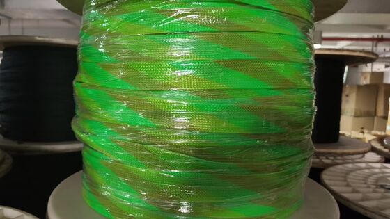 Bom preço Malha Trançada de PET Retardante de Chama, Resistente à Abrasão e a Ácidos/Alcalis para Proteção de Fios on-line