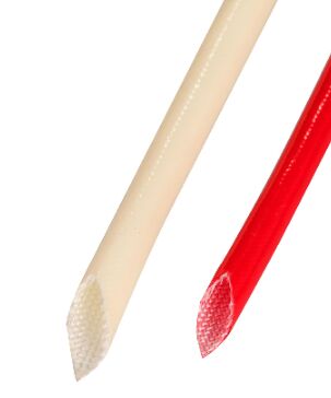 Bom preço Manga de fibra de vidro de silicone resistente ao calor com 50 mm de largura e retardador de chama UL94V0 para proteção de fios elétricos on-line