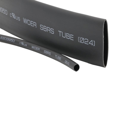 3/32 2.4mm  Black Halogen Free Dual Wall Adhesive Heat Shrink Tube Polyolefin Tubing