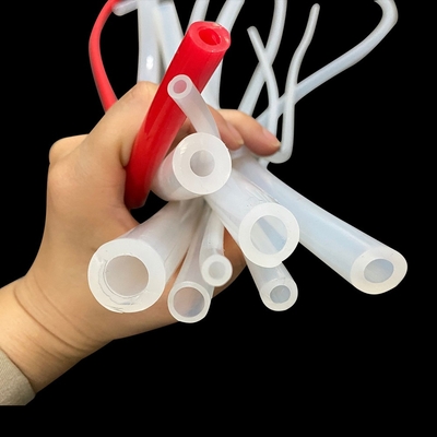 Red Soft Flexible Silicone Rubber Tube 1-7mm Yellow
