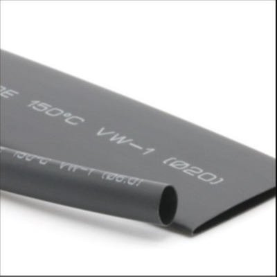 Bom preço tubo Fluoroelastomer da isolação do psiquiatra do calor de 2.4mm, tubulação fina preta do psiquiatra do calor do Polyolefin da parede on-line