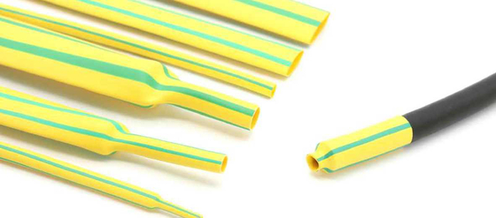 Bom preço Polyolefin ligado verde amarelo da tubulação do psiquiatra do calor da parede cruz fina on-line