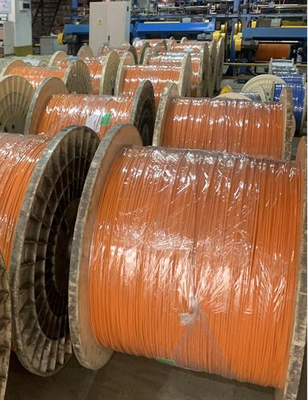 20mm Single Wall Heat Shrink Tubing 25mm Flame Retardant , V0 Orange Shrink Tube