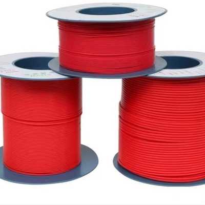 Bom preço tubulação flexível vermelha do Teflon de 0.38mm, tubulação fina da parede PTFE Calibre de diâmetro de fios 28 on-line