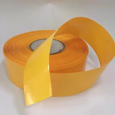 Bom preço Proteção amarela da isolação do PVC do envoltório 18650 0.12mm do psiquiatra da bateria de 400mm on-line