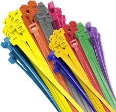 Bom preço Auto PA66 que trava os laços coloridos 250mm diferentes resistentes UV de nylon do fecho de correr das cintas plásticas 1mm on-line
